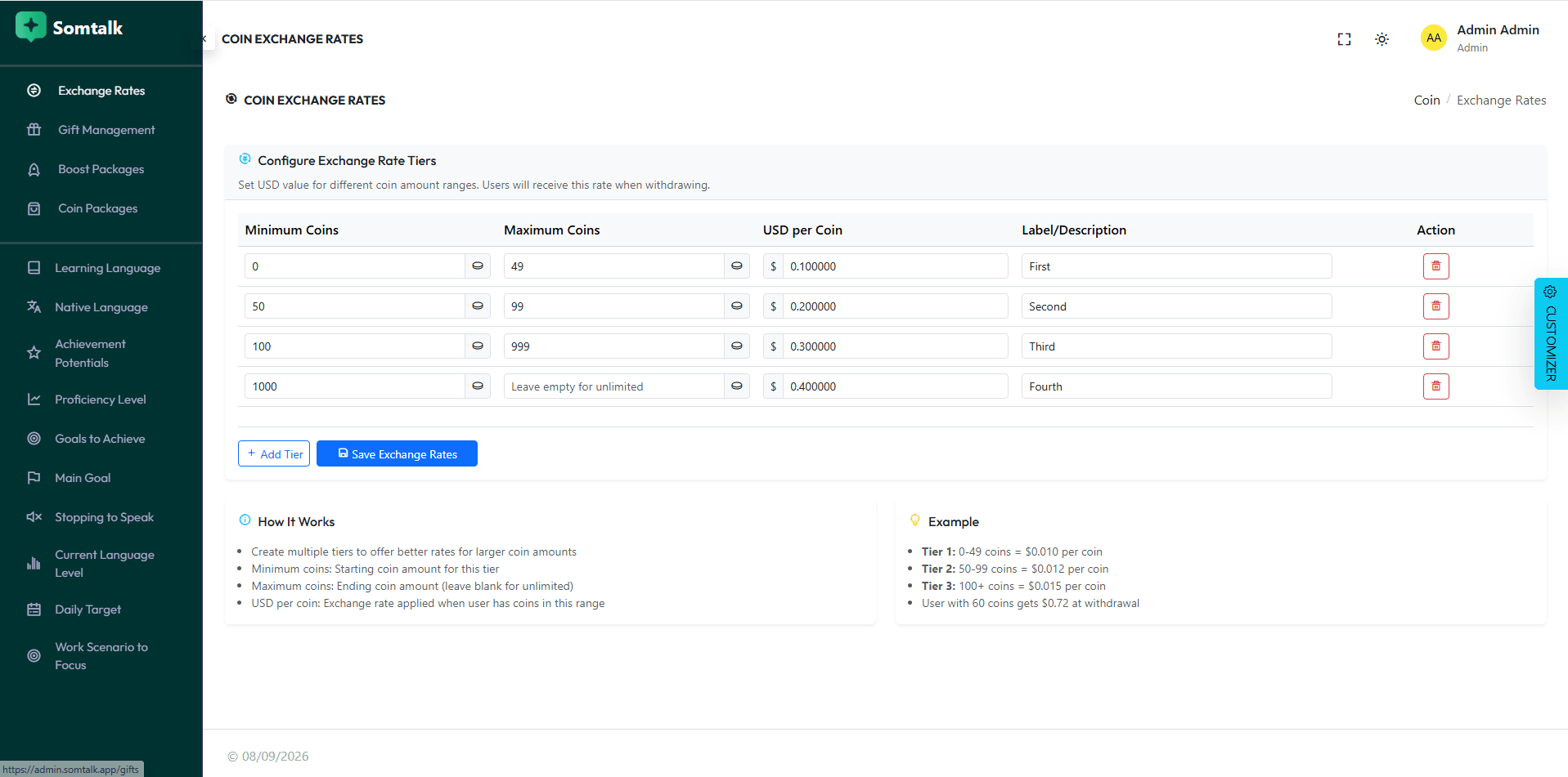 Lesson tracking