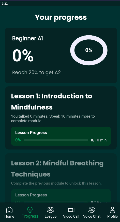 Interactive learning lessons