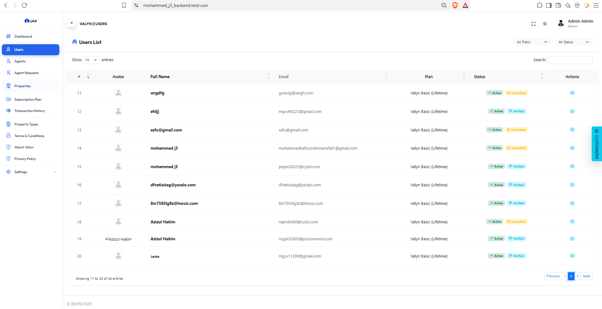 User & Subscription Management